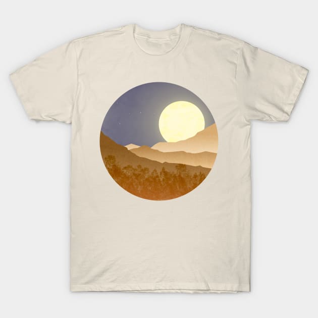 Night landscape T-Shirt by Javisolarte